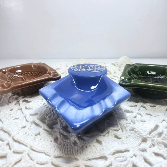 Beauce Quebec Ashtray Lot of 3 La Quebecquoise La Cigarette & St. Joseph… - Picture 6 of 9